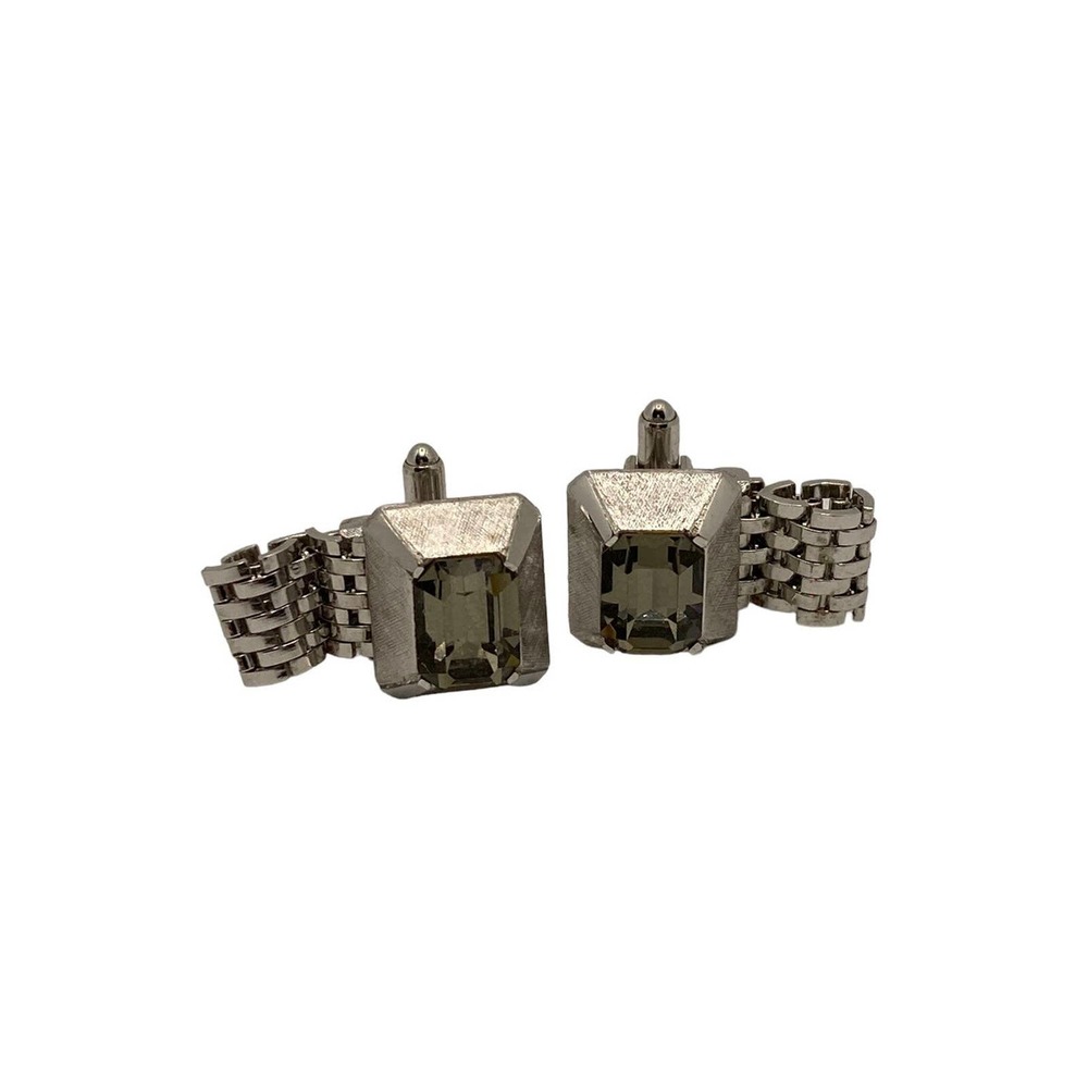 Vintage Dante Silver Tone‎ Cuff Links